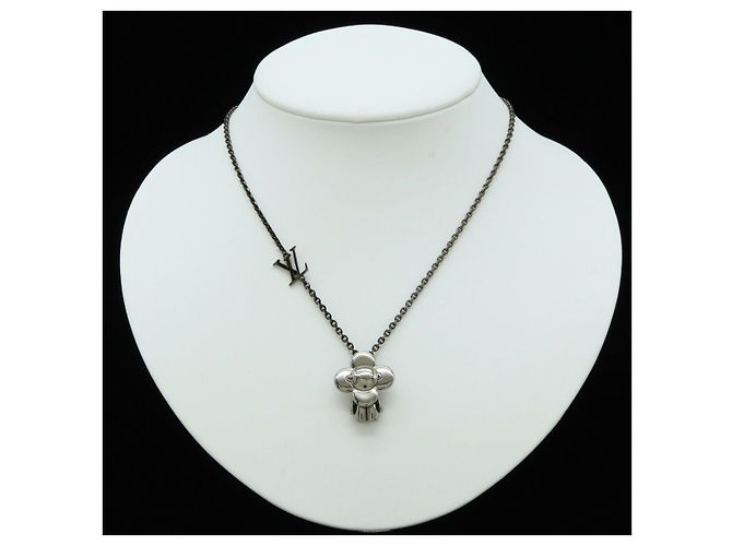 Collar Péndulo de Metal Vivienne Louis Vuitton M00831 Gris - vista 8