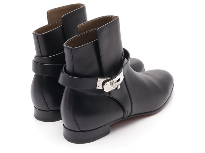 Hermès Botas de couro Hermes Kelly Preto - vista 2