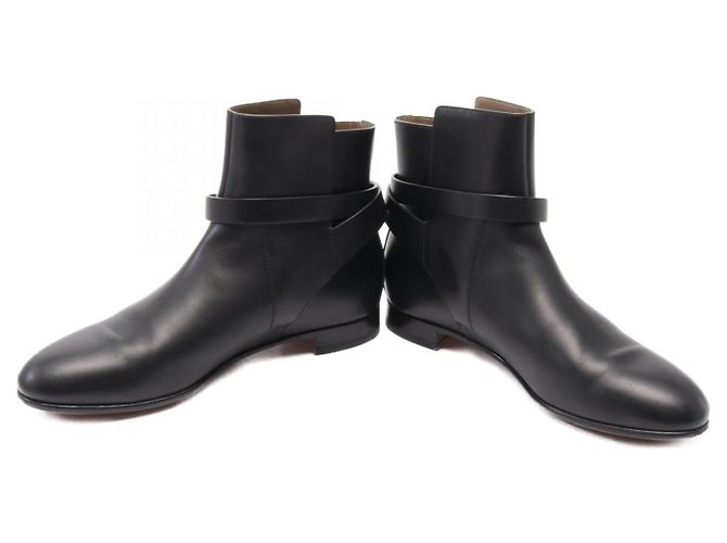 Hermès Botas de couro Hermes Kelly Preto - vista 3