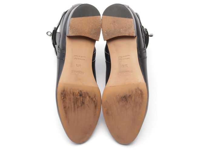Hermès Botas de couro Hermes Kelly Preto - vista 4