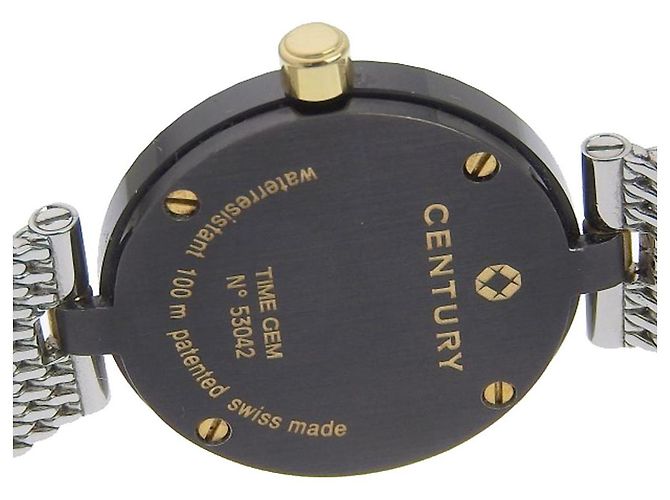 Autre Marque Century Time Gem Edelstahl Uhr - Ansicht 4