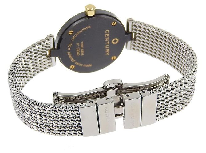 Autre Marque Century Time Gem Edelstahl Uhr - Ansicht 6