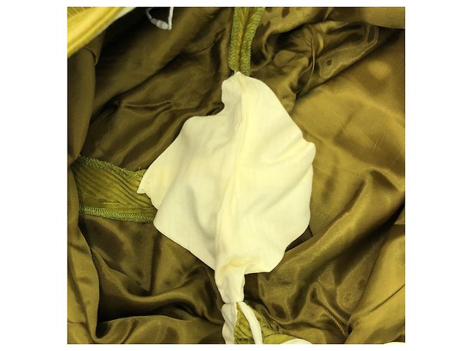 Hermès Pantalones de algodón de pana Hermes Amarillo - vista 7