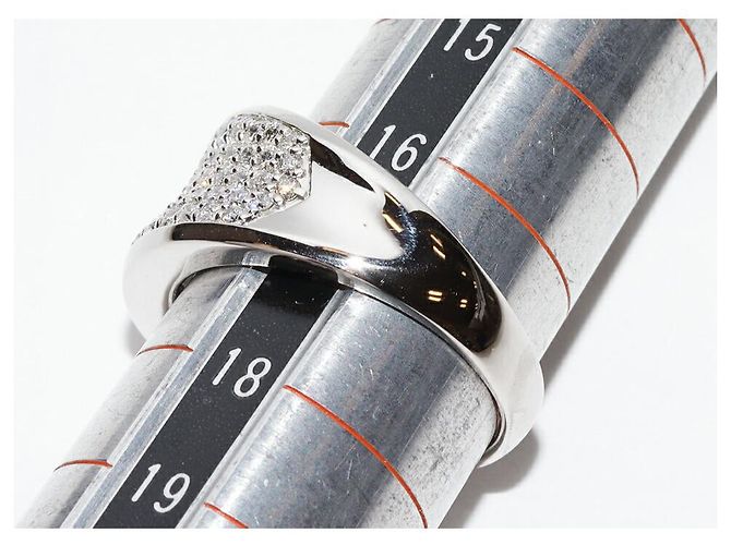 Autre Marque Anello con diamante in Pt900 Argento - vista 2