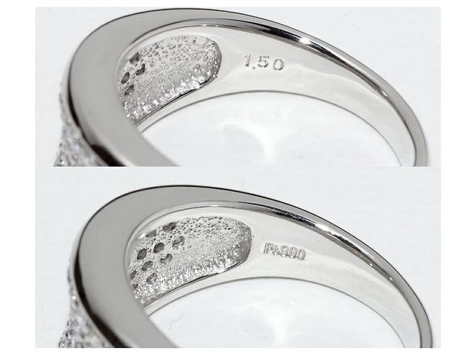Autre Marque Anello con diamante in Pt900 Argento - vista 4