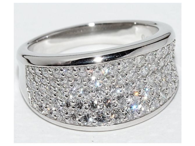 Autre Marque Anello con diamante in Pt900 Argento - vista 5