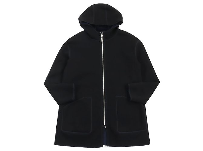 Armani Reversible Zip-Up Hooded Jacket Navy S - view 5