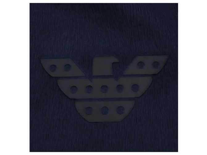 Armani Reversible Zip-Up Hooded Jacket Navy S - view 6