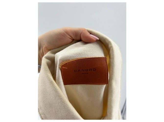 Giacca in denim bianco Sandro XS - vista 5
