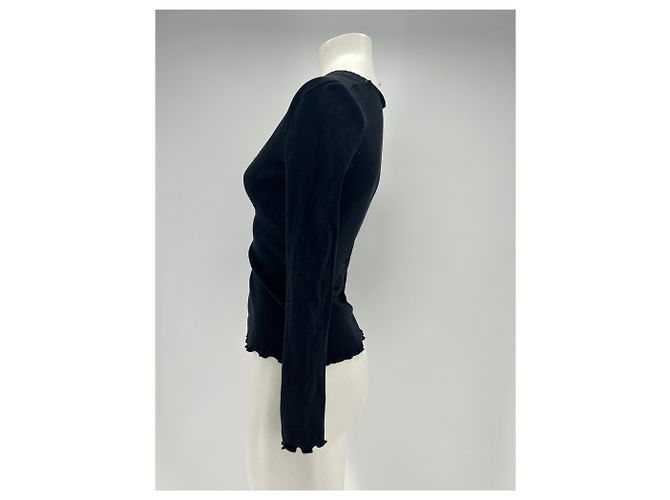 Rouje Schwarze Strickjacke 'Mireille' - Ansicht 4