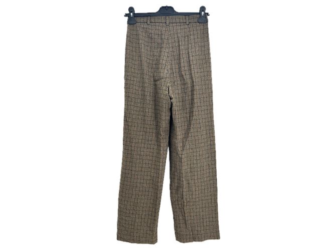 Pantalones Rouje de lana caqui espiga - vista 2