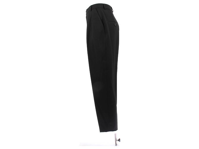 Céline Calça preta de lã Preto - vista 4