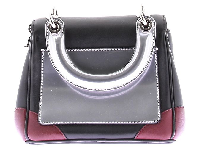 Mini Bolsa de mão preta e prateada "Be Dior" Preto - vista 2