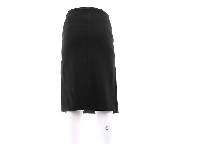 Falda de lana negra Courreges Negro - vista 2
