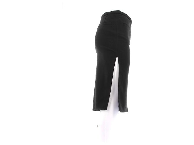 Falda de lana negra Courreges Negro - vista 3