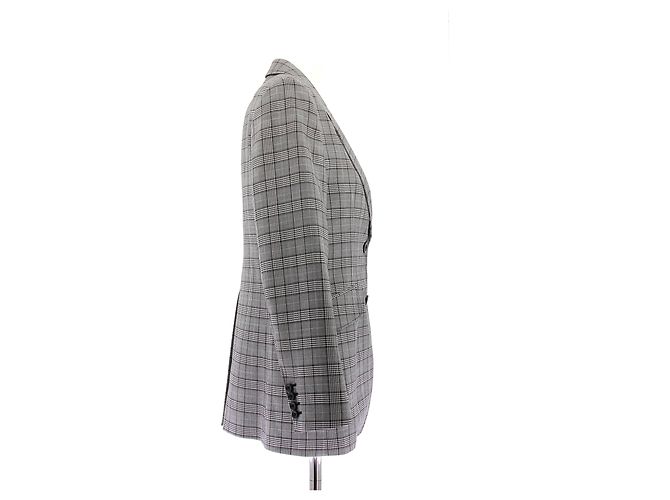 Miu Miu Wollblazer in Grau Kariert - Ansicht 3