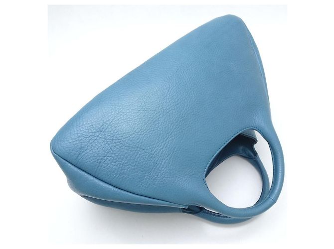 & Other Stories HIROFU Leather Handbag Blue - view 4