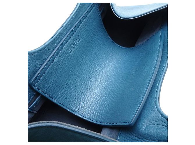 & Other Stories HIROFU Leather Handbag Blue - view 6