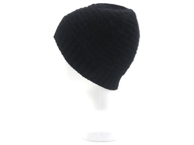 & Other Stories HERMES Kaschmir H-Muster Mütze Schwarz M - Ansicht 3