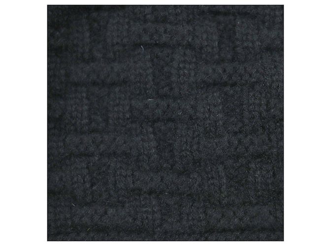 & Other Stories HERMES Kaschmir H-Muster Mütze Schwarz M - Ansicht 7