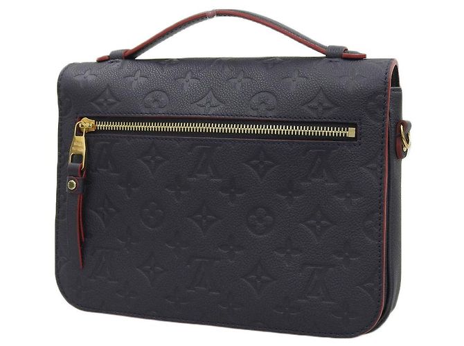 Borsa Louis Vuitton Monogram Empreinte Pochette Metis MM M44071 Blu - vista 2