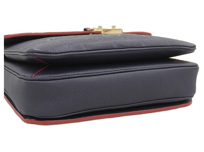 Borsa Louis Vuitton Monogram Empreinte Pochette Metis MM M44071 Blu - vista 4