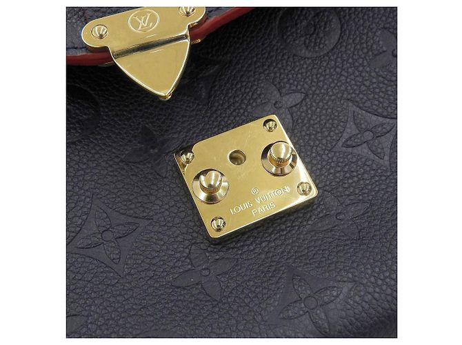 Borsa Louis Vuitton Monogram Empreinte Pochette Metis MM M44071 Blu - vista 5