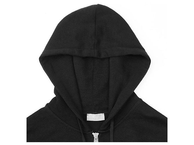 Top de lã misturada com capuz de tricô bordado Dior BEE Preto - vista 2