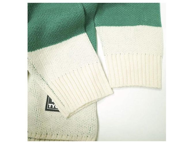 & Other Stories WHITELAND BORDER CREWNECK STRICKPULLOVER Grün - Ansicht 5
