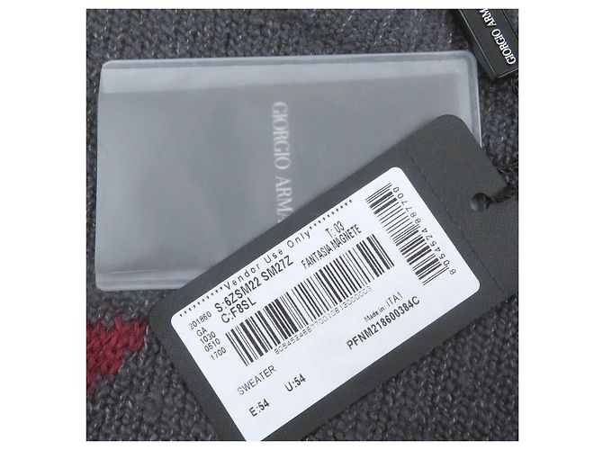 Giorgio Armani Cashmere-Seidenpullover mit schwarzem Etikett - Ansicht 8