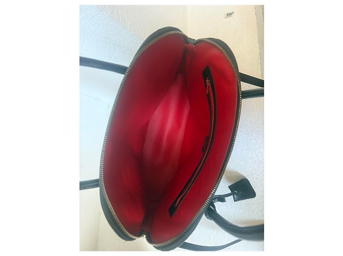 Borsa Céline Bolide Nera Interno Rosso – M94 – Tracolla da 100 cm - vista 2