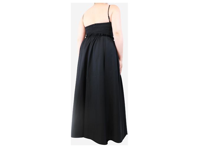 G. Kero Vestido midi de mezcla de algodón negro - talla UK 12 - vista 2