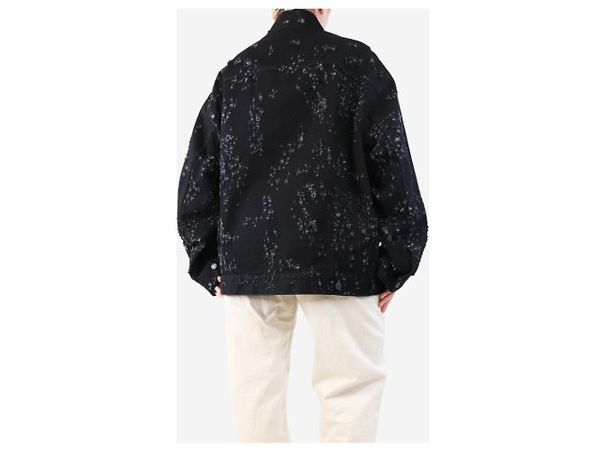 Acne Veste en denim noir déchiré - taille M - vue 2