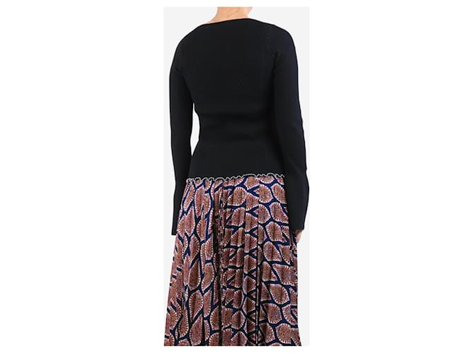 3.1 Phillip Lim Schwarzes geripptes Oberteil - Größe S - Ansicht 2