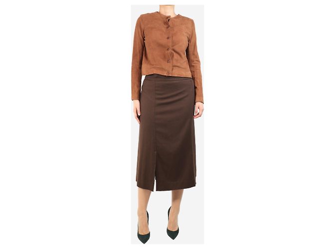 Vince Falda envolvente marrón - talla UK 10 Castaño - vista 2
