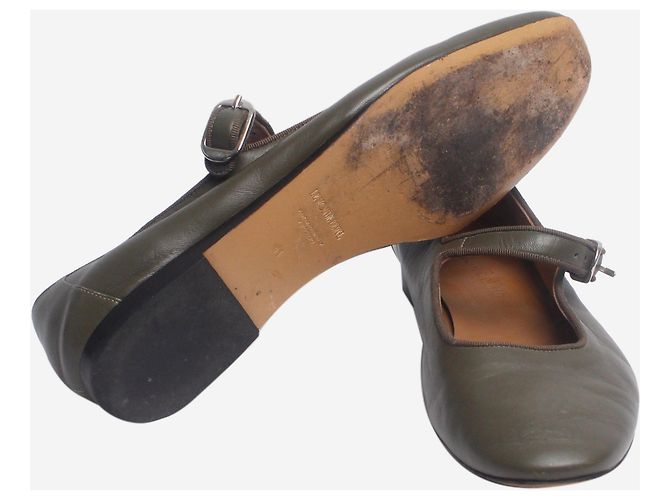 Autre Marque Olivegrüne Mary Jane Ballerinas - Größe EU 41 - Ansicht 6