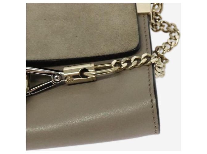 Chloé Borsa a tracolla Grey Faye Grigio - vista 11