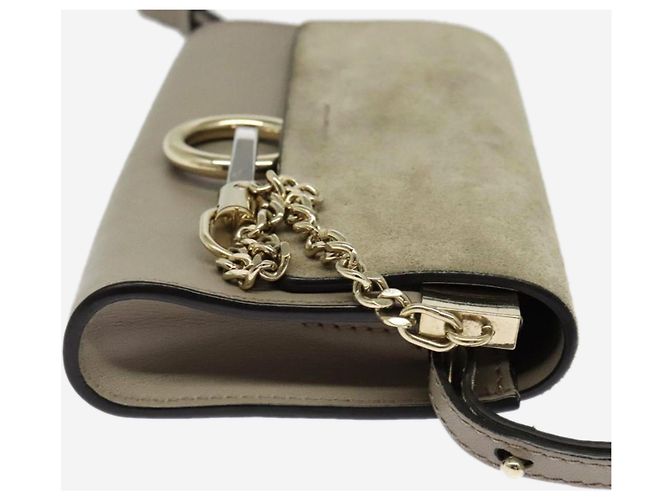 Chloé Borsa a tracolla Grey Faye Grigio - vista 5