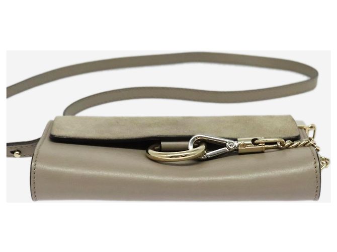 Chloé Borsa a tracolla Grey Faye Grigio - vista 9