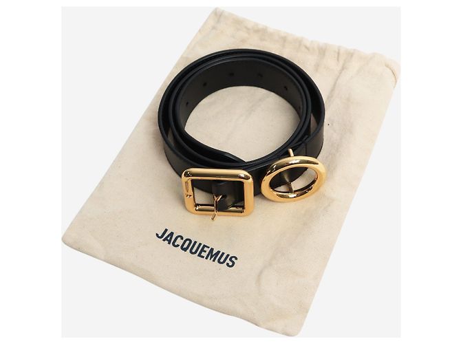 Jacquemus Schwarzer Regalo-Leder-Gürtel - Ansicht 5