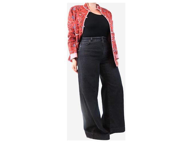 Weekend Max Mara Schwarze weite Hosen - Größe UK 12 - Ansicht 2