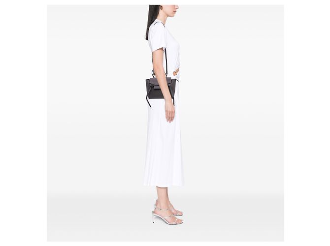 Céline Belt bag in pelle di vitello grana nano Celine Gray Marrone - vista 11