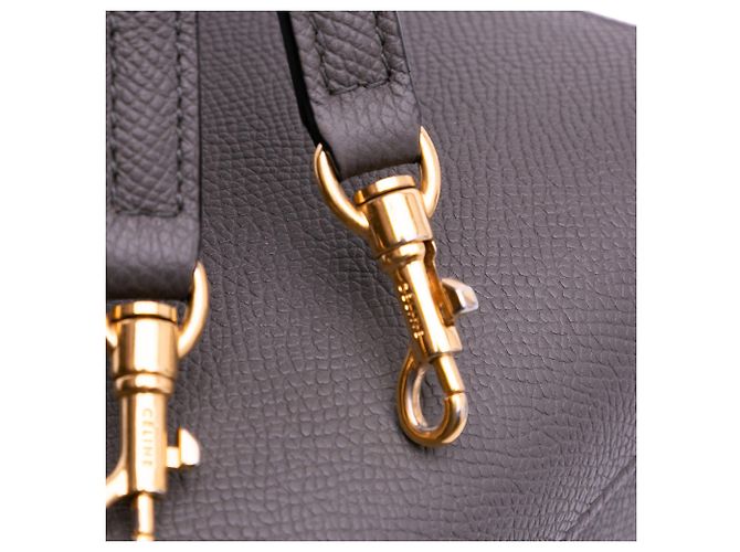 Céline Belt bag in pelle di vitello grana nano Celine Gray Marrone - vista 8