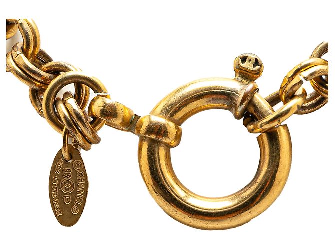 Collana pendente Tornado CC placcata oro di Chanel Golden - view 4