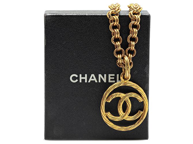 Collana pendente Tornado CC placcata oro di Chanel Golden - view 6