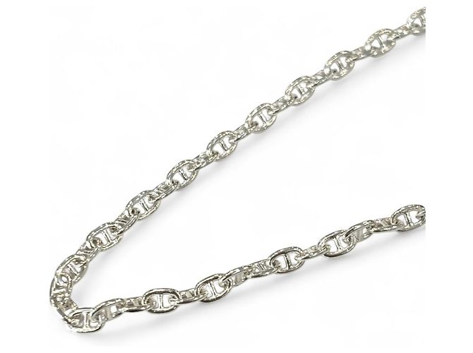 Hermès Bracciale Mini Birkin Amuleto HERMES Chaine d'Ancre Argento - vista 6