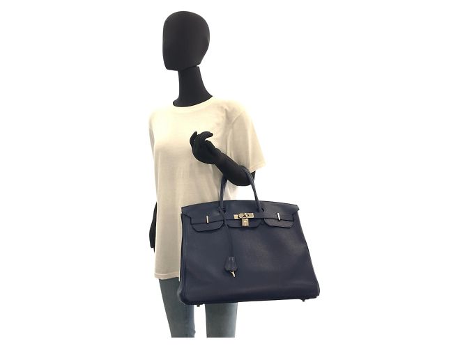 Hermès Borsa Hermes Birkin 40 in Zaffiro Blu - vista 6