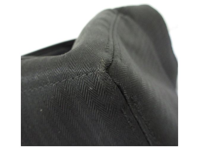 Hermès Hermes Acapulco PM Canvas-Leder Tote Bag Schwarz - Ansicht 11
