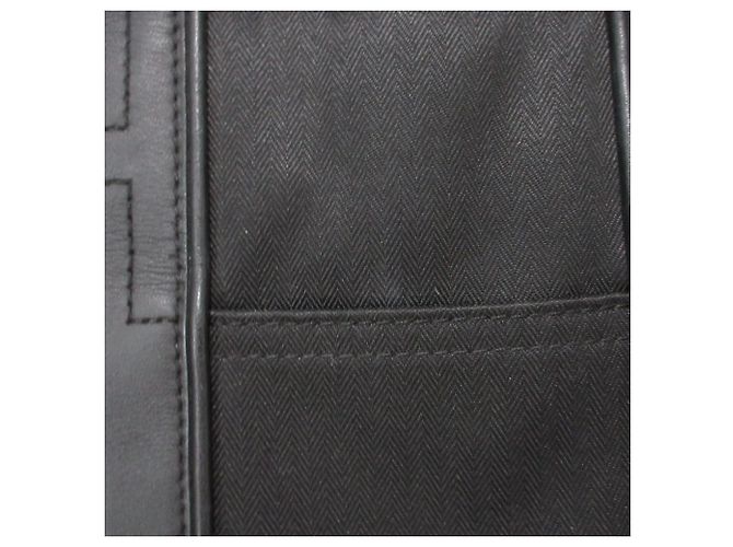 Hermès Hermes Acapulco PM Canvas-Leder Tote Bag Schwarz - Ansicht 13
