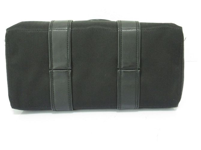 Hermès Hermes Acapulco PM Canvas-Leder Tote Bag Schwarz - Ansicht 4
